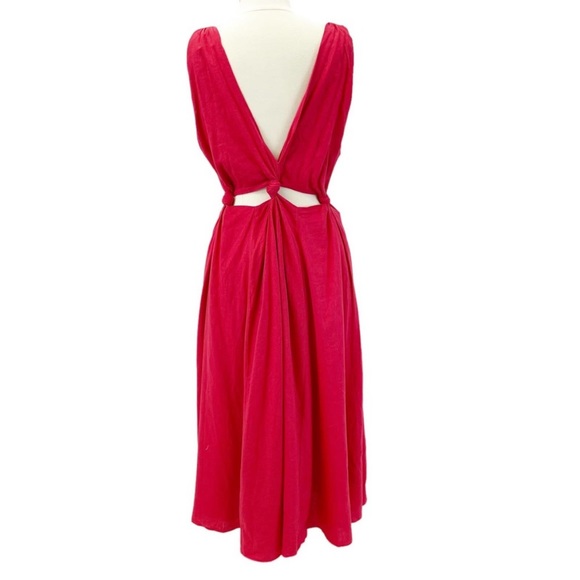 NWT FARM RIO CUTOUT DRESS RED SIZE LARGE - Picture 5 of 11
